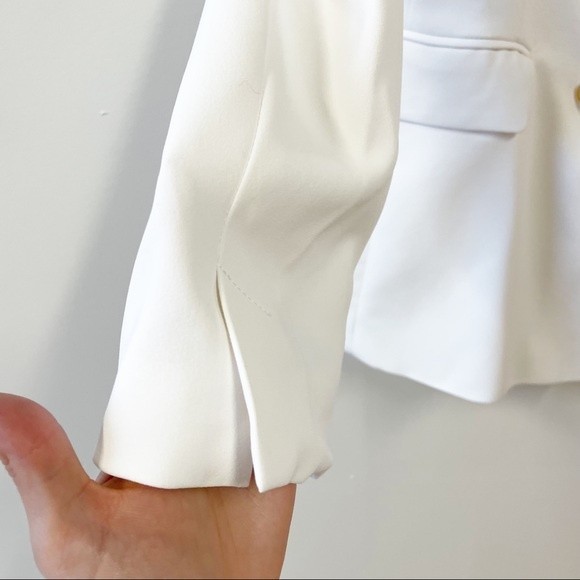 House of Harlow 1960 White Oversized Blazer Gold Buttons - Picture 7 of 12